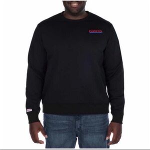 NWT Costco Wholesale Logo Fleece Crewneck Sweatshirt BLACK - MEN size